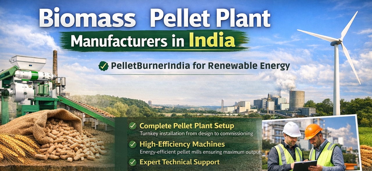 Top Biomass Pellet Plant Manufacturers in India | Pellet Burner India