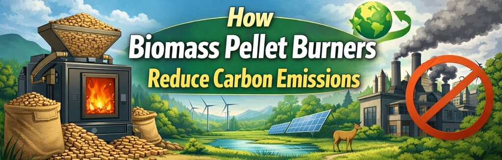 How Biomass Pellet Burners Reduce Carbon Emissions