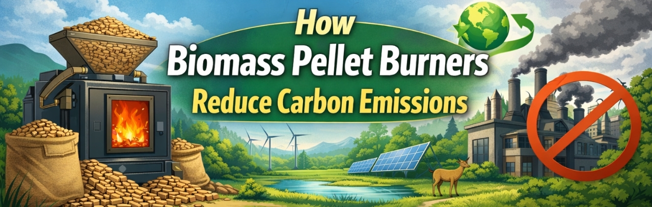 How Biomass Pellet Burners Reduce Carbon Emissions
